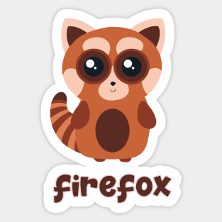 Firefox - Red Panda Sticker